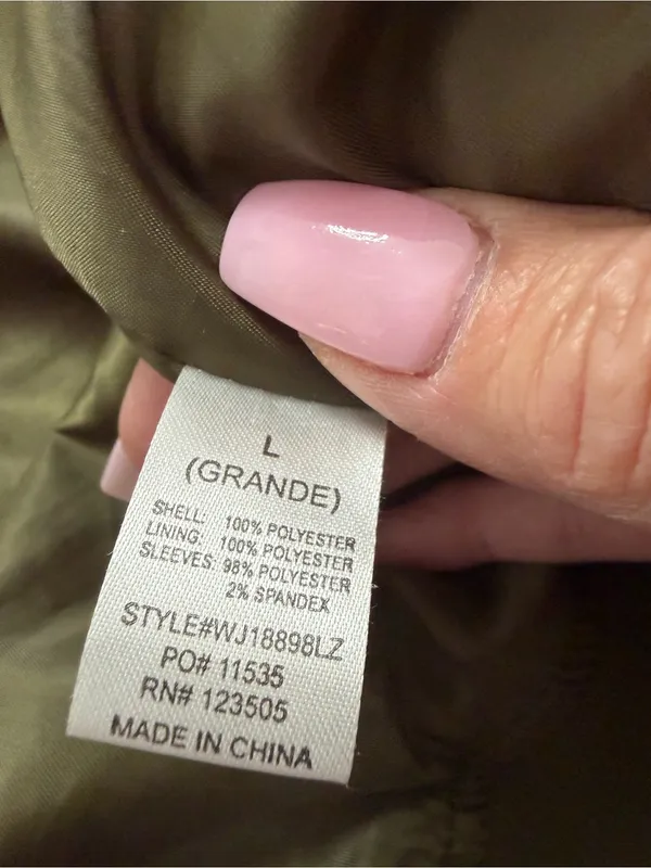 Heart & Hips Women’s Green Bomber Jacket - Image 9