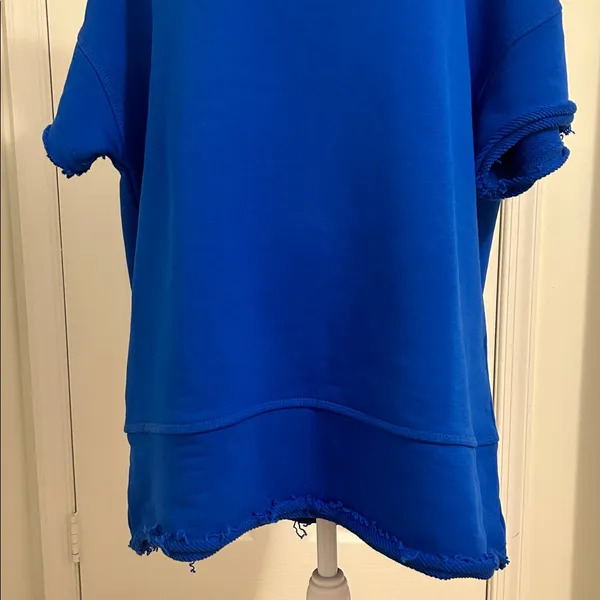 Free People Movement Cruise Sweatshirt Tshirt Stellar Blue NWT Size Medium - Image 8
