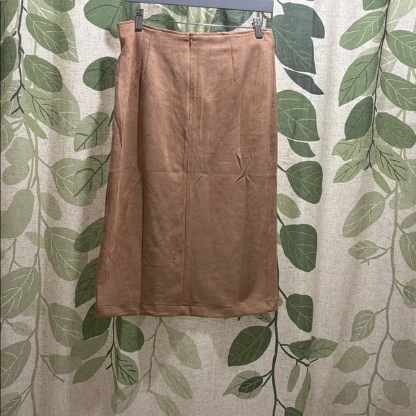 Hem & Thread Tan Pencil Skirt - Image 3