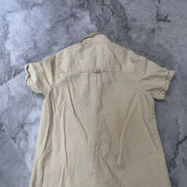 Christopher & Banks Yellow‎ Sleeveless Linen Blend Dress Women's Size Medium M - Image 5