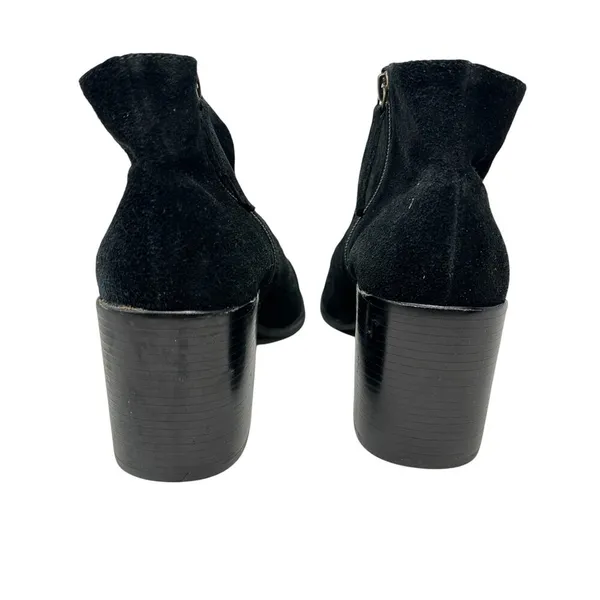 Matisse Vox Western Embroidered‎ Bootie in Black Suede Heeled Women's Size US 10 - Image 9