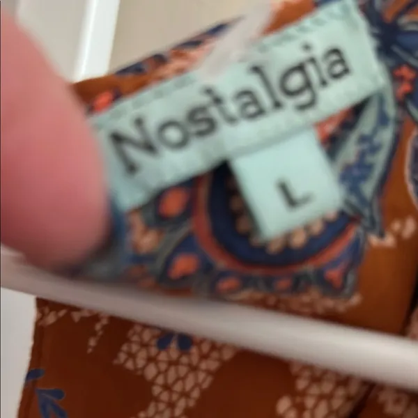 Nostalgia Brown and Orange Maxi Dress V-neck Sleeveless - Image 2