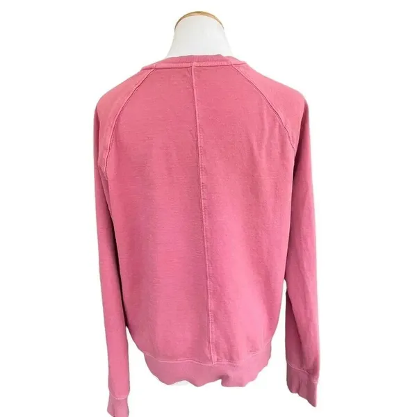 Athleta Pink Oversized Crew Neck Sweatshirt S - Image 4