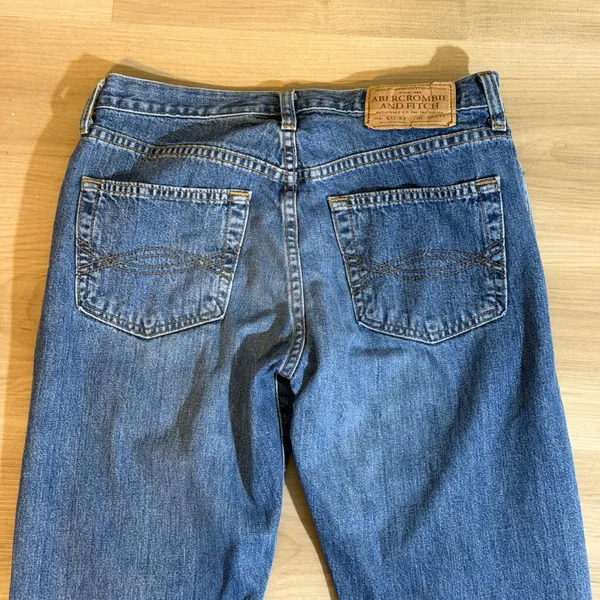 Abercrombie & Fitch Bootcut Jeans Blue 27 Women Low Rise Y2K Denim - Image 9