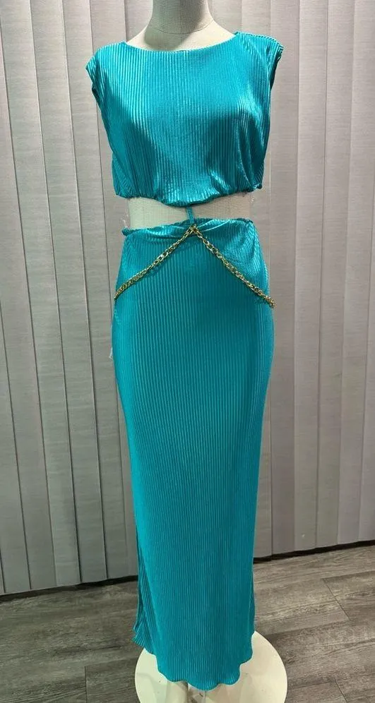 AMTIOUS Tiffany maxi dress ✨ Blue Size L - Image 2