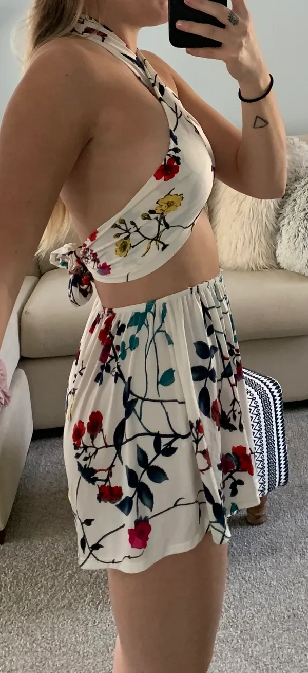Blue Blush Matching Floral Set - Image 2