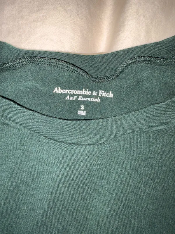 Abercrombie Long Sleeve Top Dark Green - Image 2