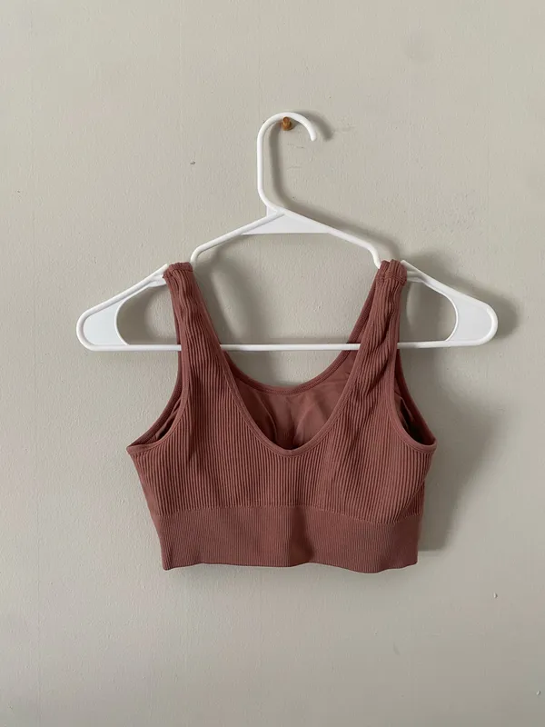 Aerie Ribbed Scoop Neck Sports Bra - Image 2