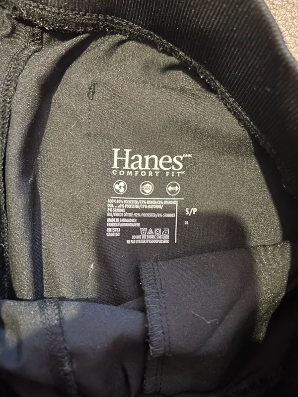 Hanes Black scrub pants - Image 3