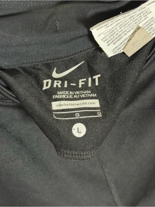 Nike Dri-Fit Women Black Athletic Performance‎ Capri Leggings size L - Image 4