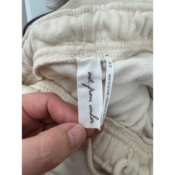Out From Under Urban Outfitters Ivory Fleece Flare Sweatpants XS New‎ - Image 3