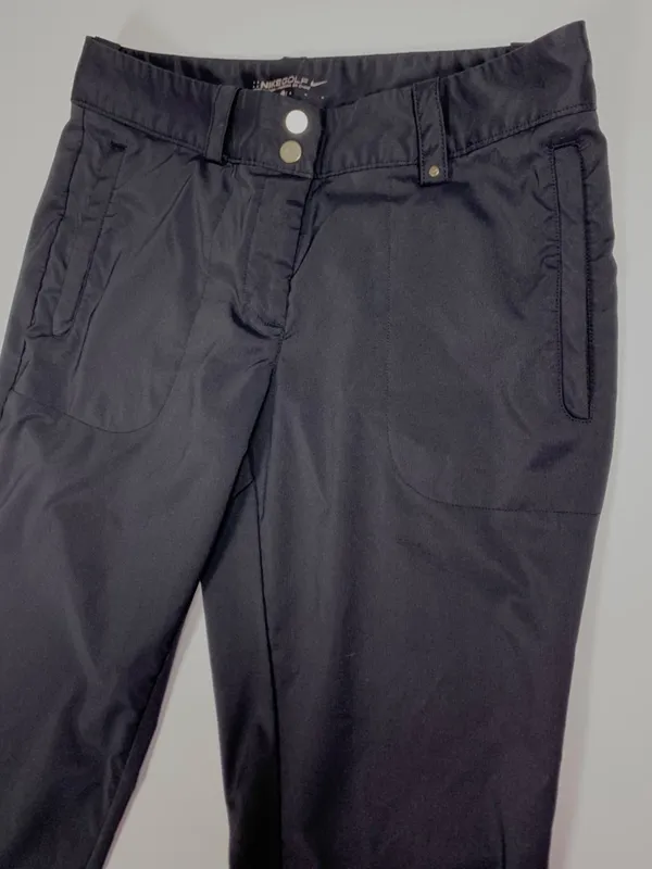 Nike Golf Dri Fit Black Straight Leg Side Slit Pants Women’s 12 Stretch - Image 7