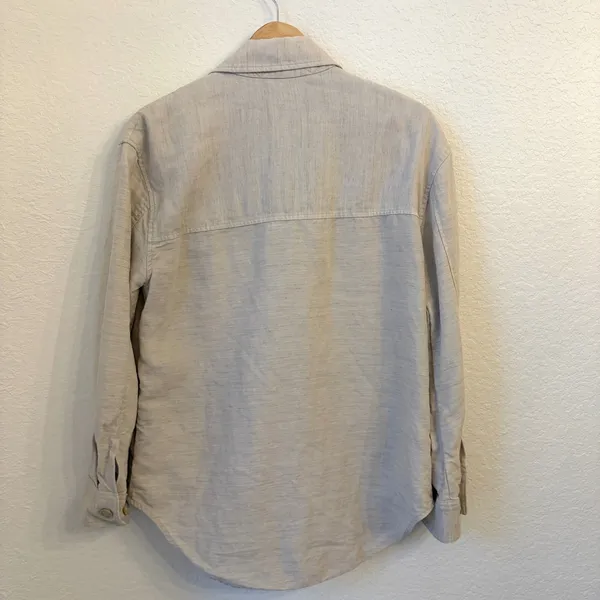 Aritzia Wilfred The Ganna Shirt Jacket S Linen Tencel Shacket Utility Minimalist - Image 7