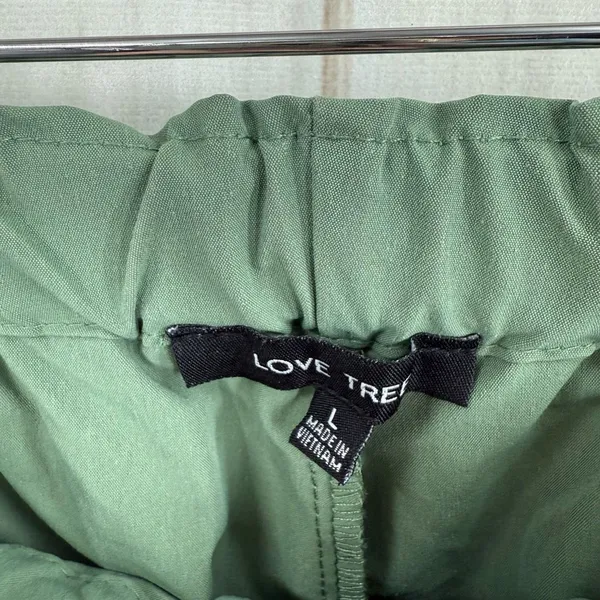 Love Tree Women’s Large Green Cargo Wide Leg Pants Utility - Image 2