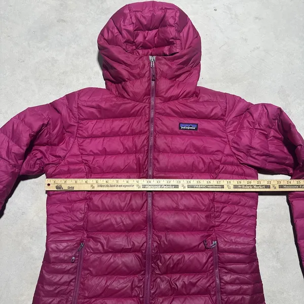 Patagonia Jacket Women's L Pink Down Sweater Hoody Hoodie Zip Up Lightweight - Image 5