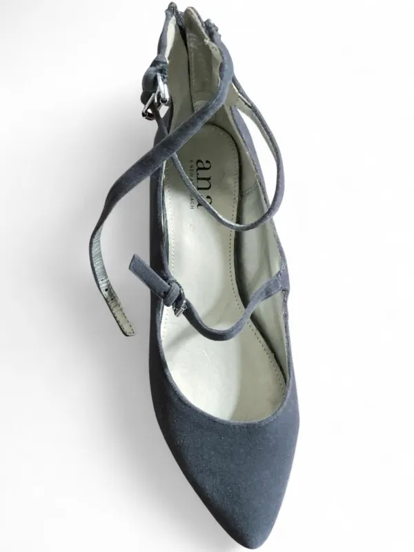 a.n.a Gray Pointed Toe Strappy Ballet flat 7 - Image 2