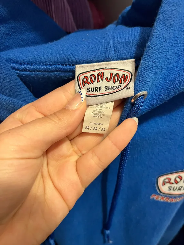 Blue Ron Jon Hoodie Surf Shop - Image 3
