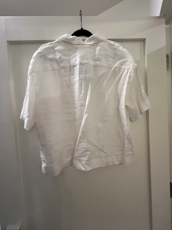 H&M NWT White Linen Top - Image 3