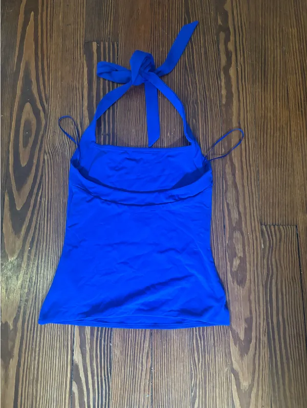 Aritzia Halter Top blue - Image 3