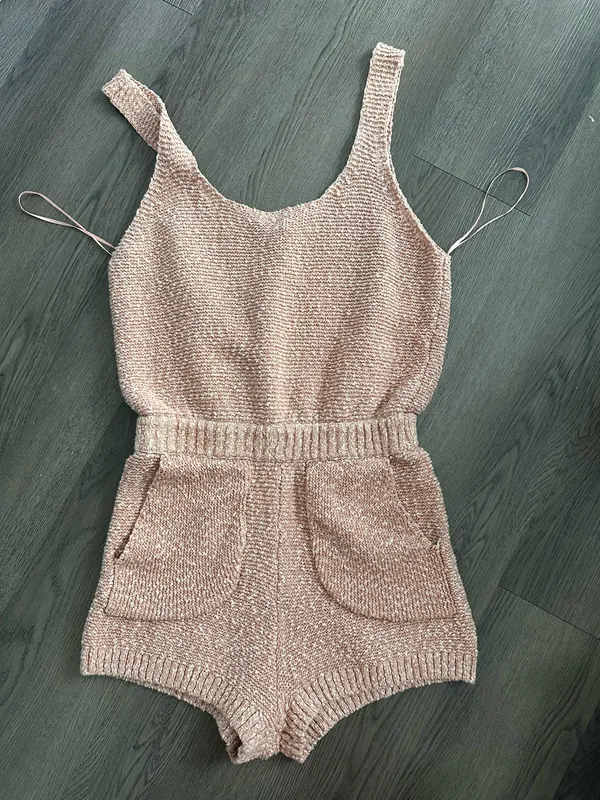 Free People Beach Knit Romper - Image 4