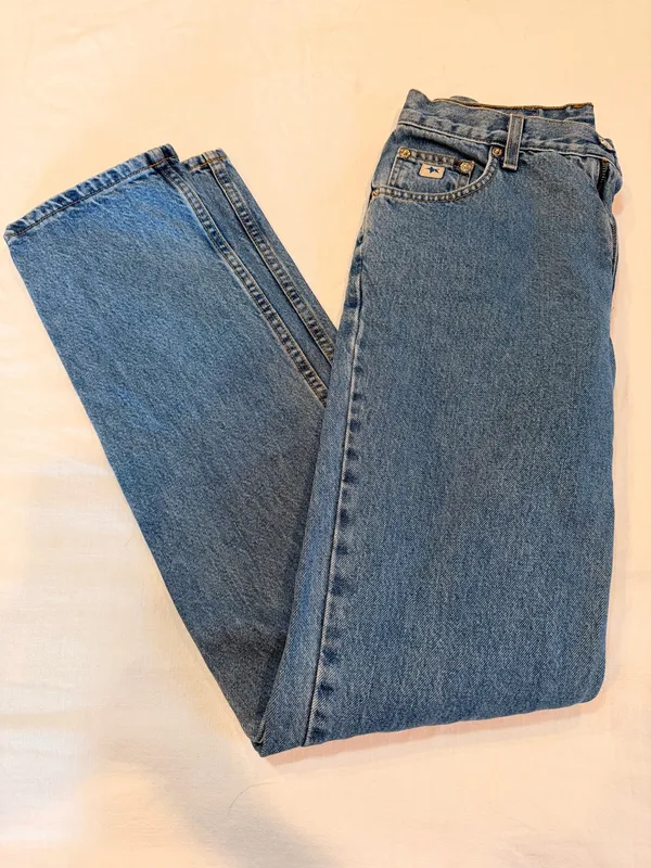 Vintage Y2K Rockies Slim High Rise Mom Jeans 100% Cotton Light Wash Size 7 - Image 3