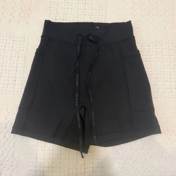 Aerie Offline small Goals hip pockets 4" Shortie bike shorts SH2 3276 - Image 10