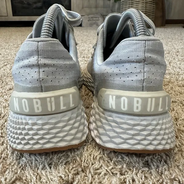 NoBull Gray Gum Ripstop Runners‎ Sneakers Shoes Womens Size 8.5 Trainers - Image 7