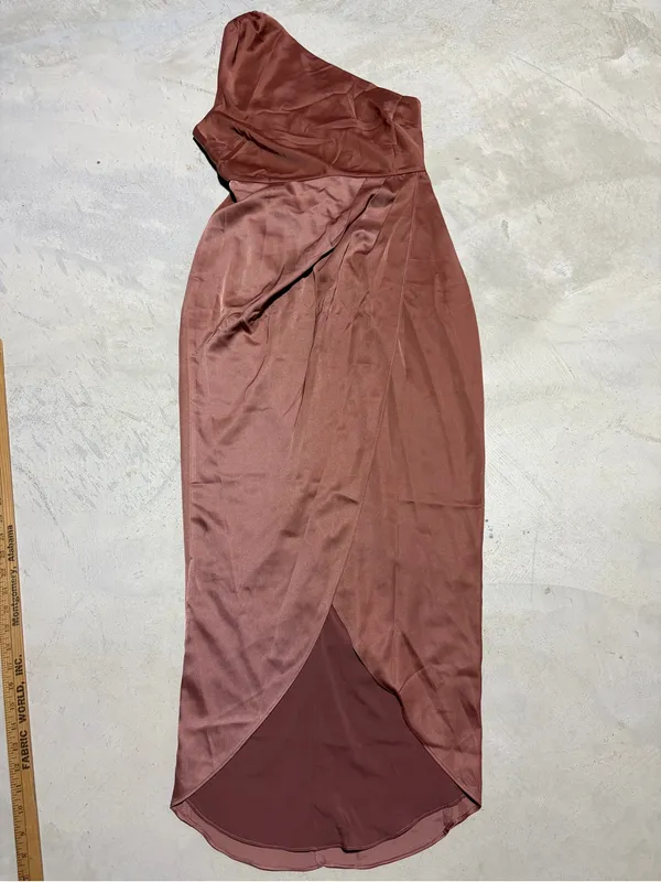 Showpo NWT felt so happy One-Shoulder dusty rose Dress MSRP$130 4 - Image 2