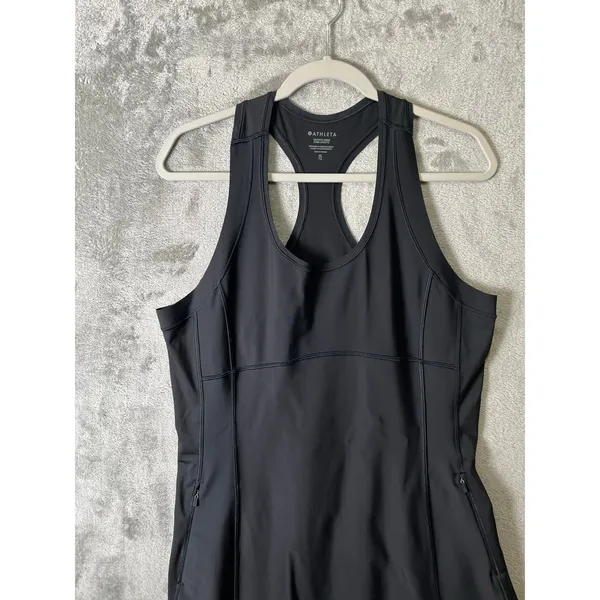 Athleta Levitate Dress Pockets Size‎ XL Black Pickleball Tennis Golf Athletic - Image 7