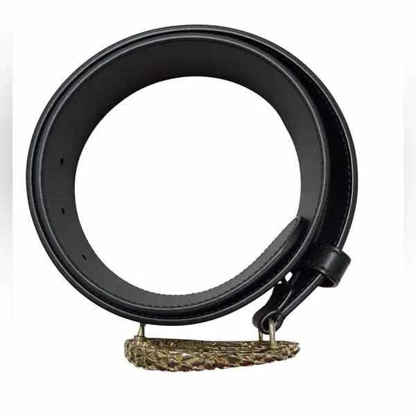 Authentic Gucci Black Leather Belt(Size 75) - Image 6