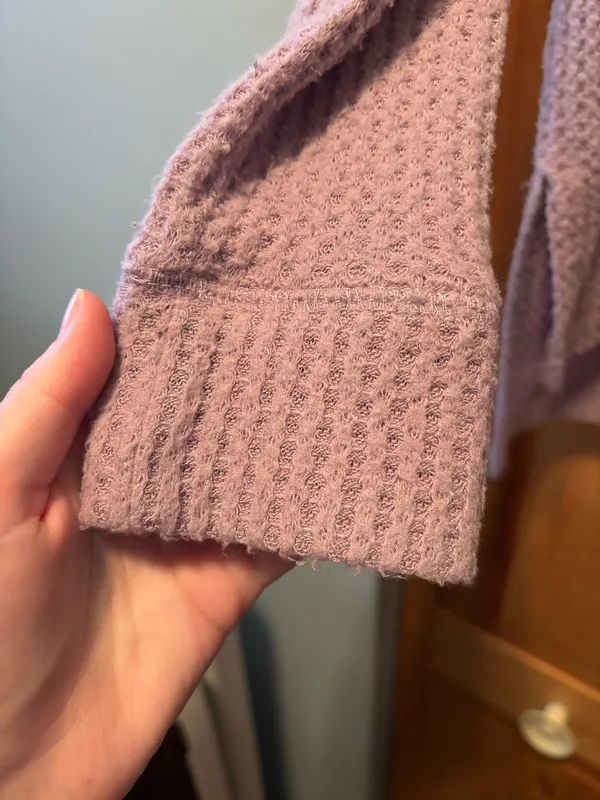 Waffle knit sweater - Image 3