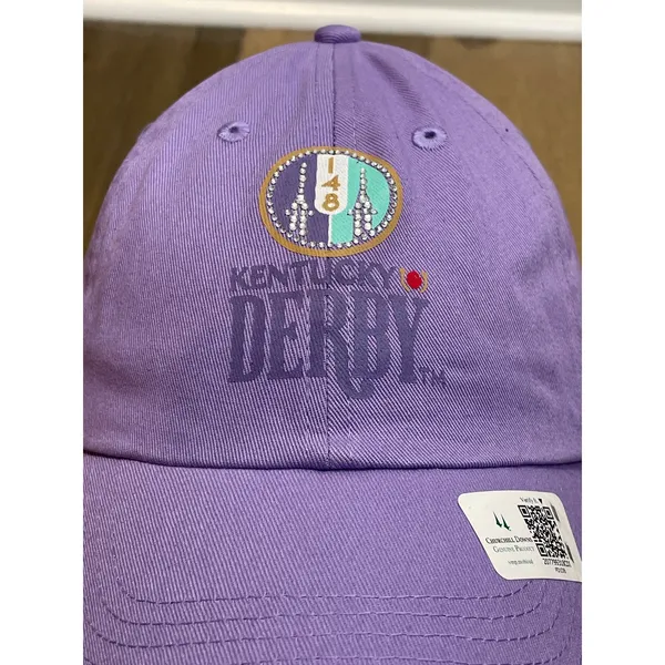 Kentucky Derby 148 Lavender Rhinestone Hat Churchill Downs Equine Artwear OS NWT - Image 3
