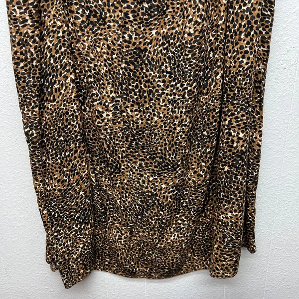 Old Navy Animal Print Pull On Midi Skirt Womens 3X Side Pockets Workwear Casual - Image 7