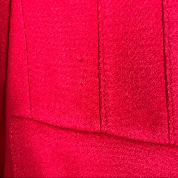 Banana Republic Peacoat Women’s XL Red Wool Cashmere Double Breasted Classic - Image 7