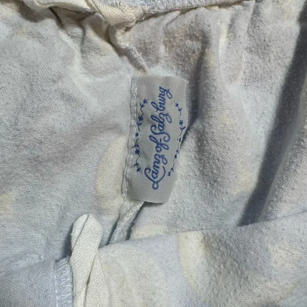 Lanz Of Salzburg Celestial Moon and Stars Flannel Pajama Set‎ Blue Large 2 Piece - Image 9