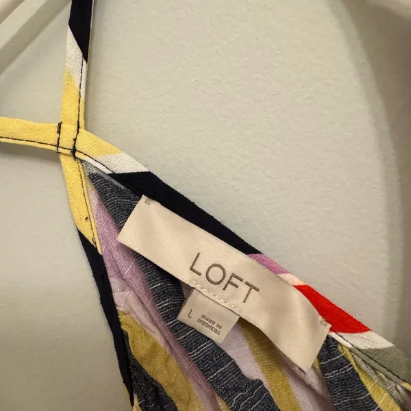 LOFT Striped loose fitting tank top - Image 3