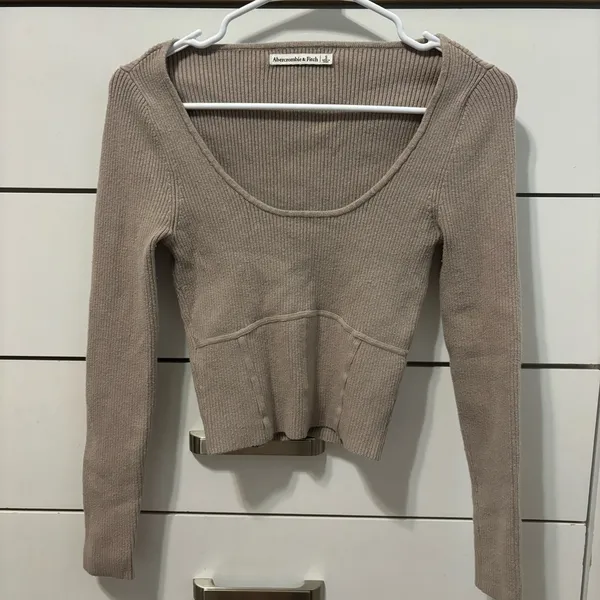 Abercrombie & Fitch Scoopneck Corset Sweater - Image 3