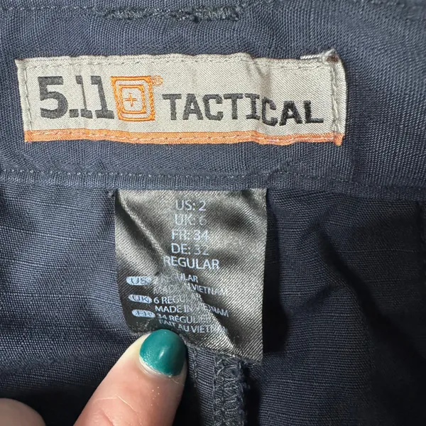 5.11 Women's Taclite Pro Ripstop Pant Size 2 Navy - Image 4