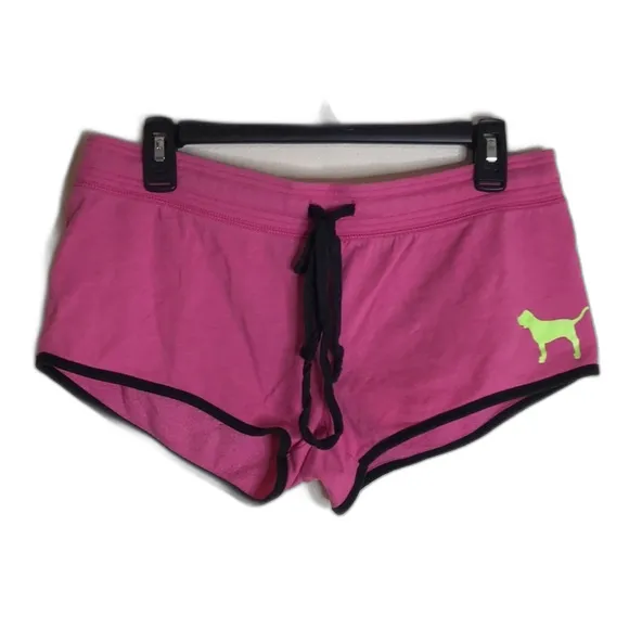 Victoria’s Secret PINK loungewear track style fleece micro shorts small y2k - Image 3