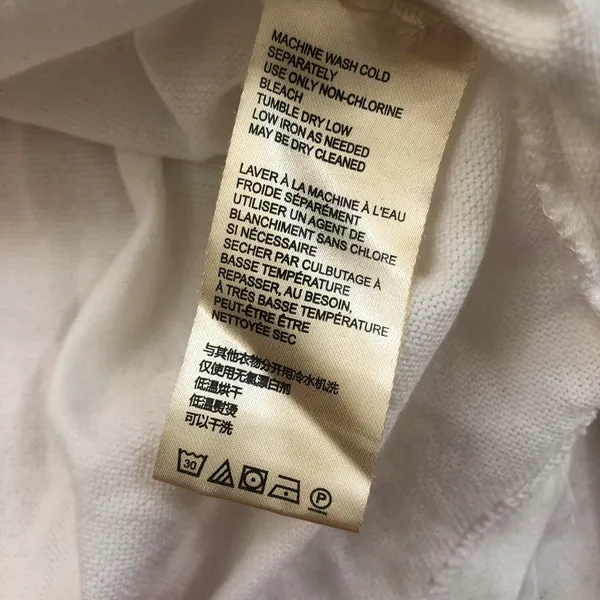 We the Free People Spirit Henley Tunic Top Embroidered Boho sweater sweatshirt blouse shirt button front white gold yellow long sleeve Size L-measurements in pics - Image 6