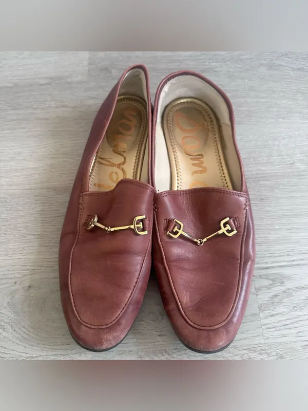 Sam Edelman Lorraine Brown Horse Bit Loafers Women’s 6 Leather Heritage Academia - Image 2