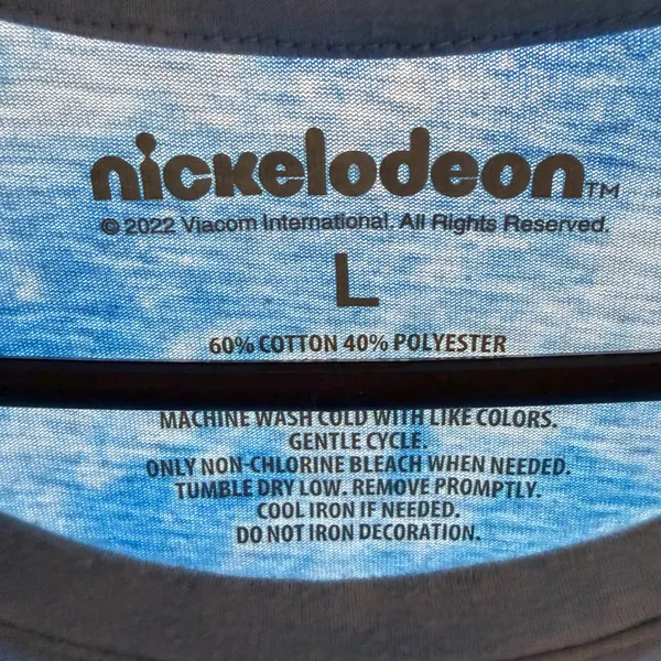 Nickelodeon - Hey Arnold! blue tie-dye cropped graphic t-shirt - Image 3