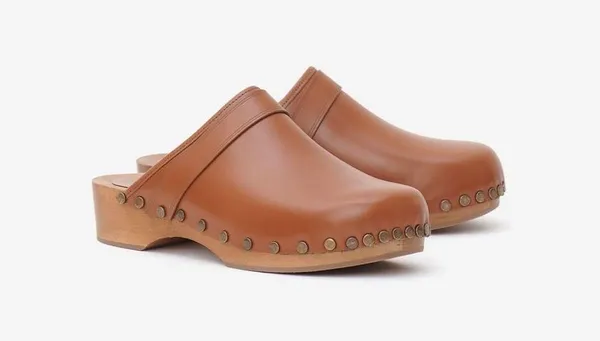 Isabel Marant Thalie Classic Clogs Shoes Natural Studded size 35 - Image 3