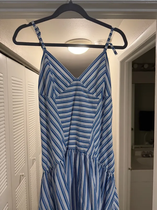 Target Blue and white striped midi dress - Image 2