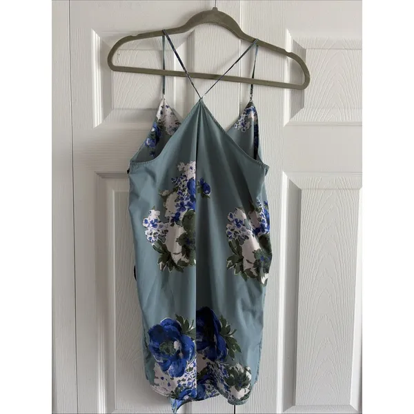Free People Intimately Floral Cami Womens XS Blue Boho Strappy Tank Top Size XS - Image 4