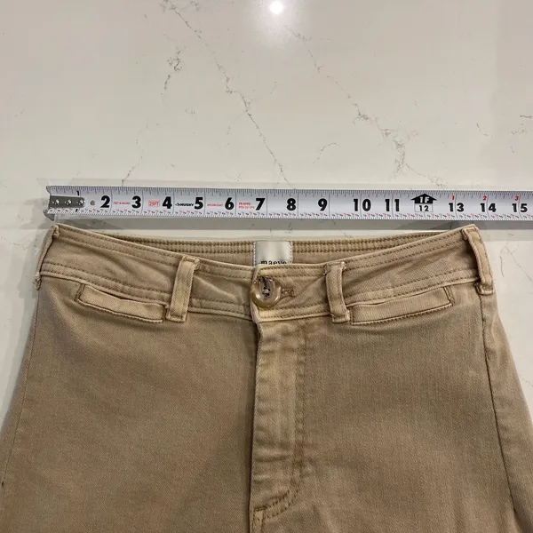 Maeve Coletta High-Rise Crop Wide-Leg Jeans Size‎ 28 - Image 9