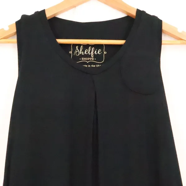 Shelfie Shoppe Black Sleeveless Maxi Dress Womens Size S Lagonlook Built-in Bra - Image 10