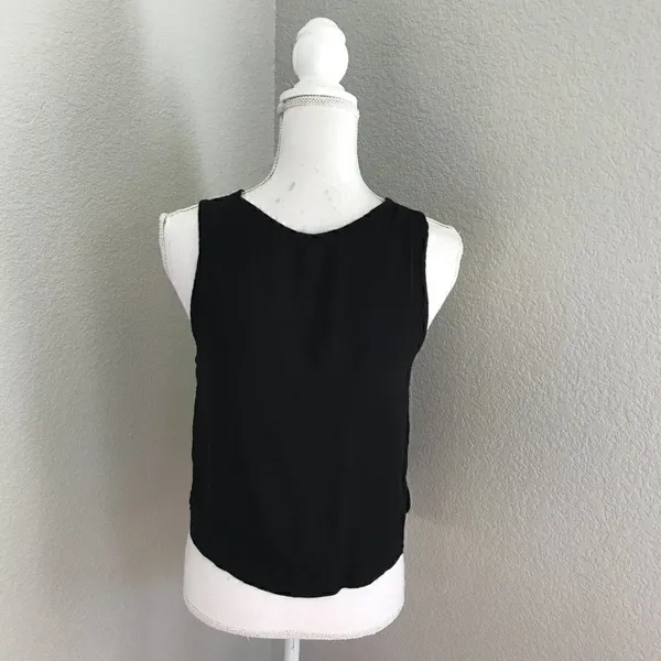 Free People Womens Black Keyhole Pullover Top XS - Image 2