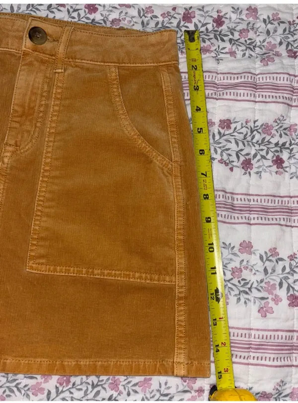 American Eagle Mustard Corduroy Skirt - Image 8