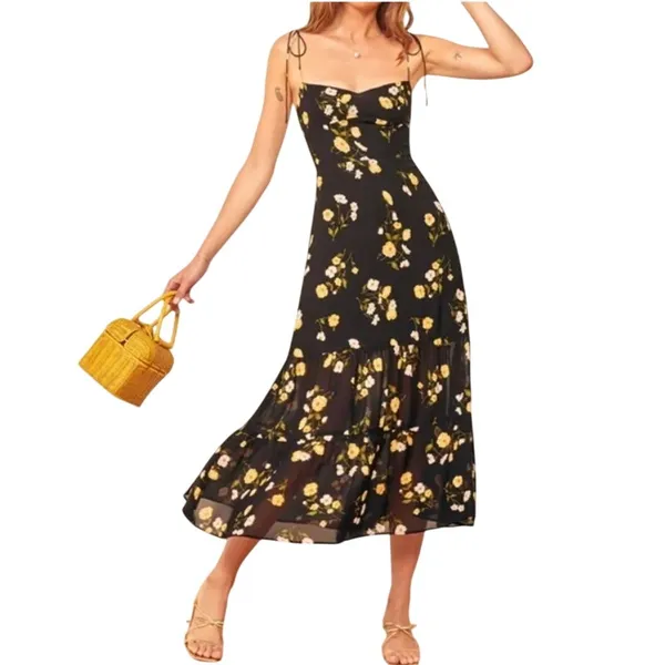 Reformation Emmie Midi Dress in Piazza Floral Summer Size 0 - Image 13